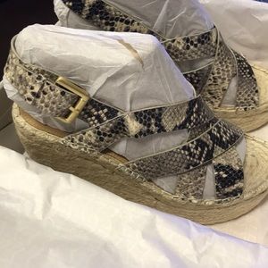 Marc Fisher - Alenni Snake Print Wedge Sandals